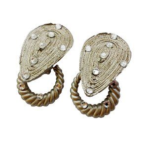 Jeff Lieb Earrings Clip On 1980’s